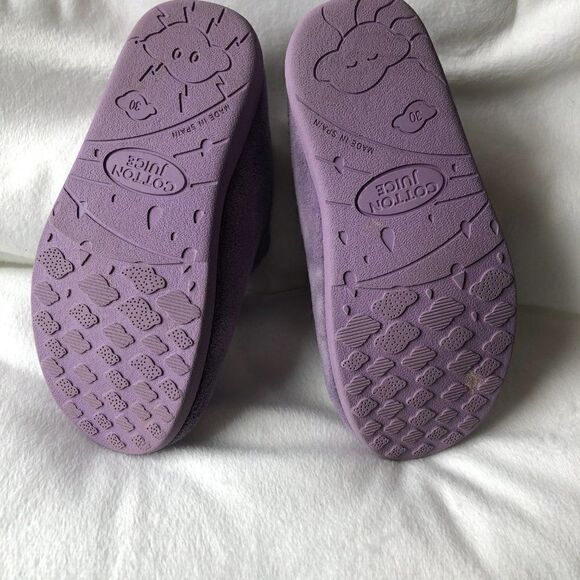 ‎EUC - Plush Purple Slipper Booties - Picture 5 of 5